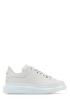 Alexander Mcqueen Chalk Leather Sneakers With Chalk Leather Heel In White