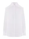 Alexander Mcqueen Cotton Shirt With Wide Collar In White