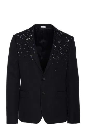 ALEXANDER MCQUEEN EMBROIDERED SINGLE-BREASTED JACKET