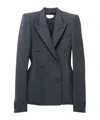 Alexander Mcqueen Crossed Blazer In Grey