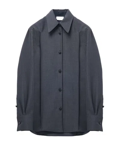 Alexander Mcqueen Check Pattern Button Shirt In Black