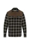 Alexander Mcqueen Men Embroidered Cotton Shirt In Brown