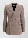 Alexander Mcqueen Check Pattern Wool Blazer