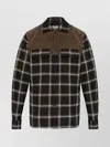 Alexander Mcqueen Checked Pattern Overshirt With Chest Pockets