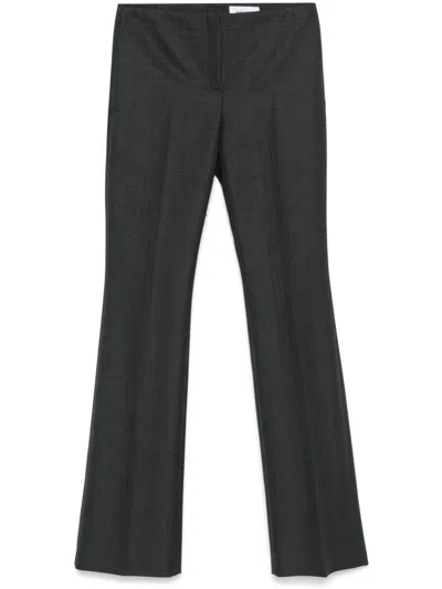 Alexander Mcqueen Checked Trousers In 黑色