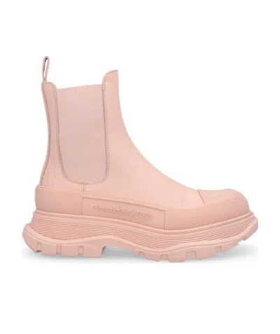 Alexander Mcqueen Chelsea Ankle Boots In Pink