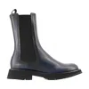 Alexander Mcqueen Chelsea Boots Alexander Mc Queen Leather Black In Blue