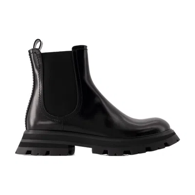 Alexander Mcqueen Chelsea Boots  Leather Black