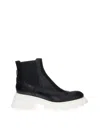 Alexander Mcqueen Chelsea Boots  White Heel