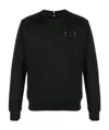 Alexander Mcqueen Chest Print Detail Sweatshirt In Black