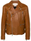 Alexander Mcqueen Essential Leather Biker Jacket