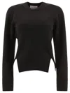 Alexander Mcqueen Chevron Corset Sweater In Wool