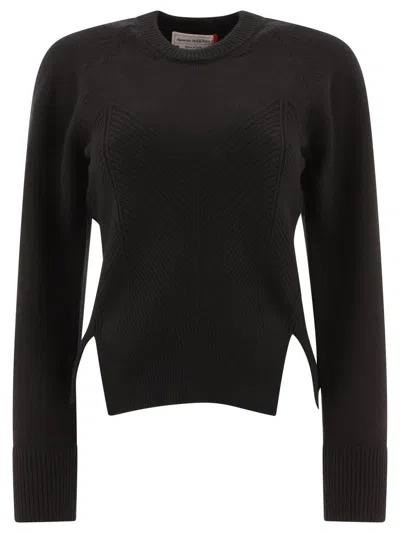 Alexander Mcqueen "chevron Corset" Sweater