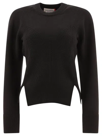 Alexander Mcqueen 'chevron Corset' Sweater