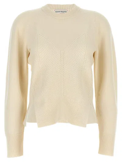 Alexander Mcqueen 'chevron Corset' Sweater