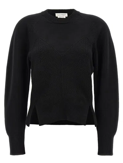 Alexander Mcqueen 'chevron Corset' Sweater
