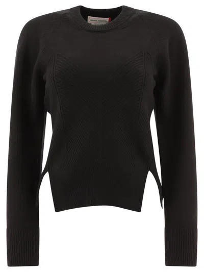 Alexander Mcqueen "chevron Corset" Sweater