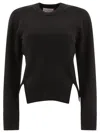 Alexander Mcqueen Chevron Corset Sweater In Wool