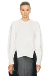 Alexander Mcqueen Chevron Corset Sweater In Ivory