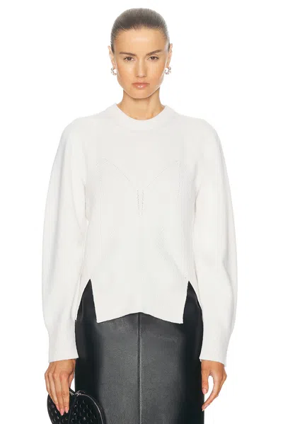 Alexander Mcqueen Chevron Corset Sweater In Ivory