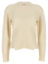 Alexander Mcqueen Mcqueen Women 'chevron Corset' Sweater In White