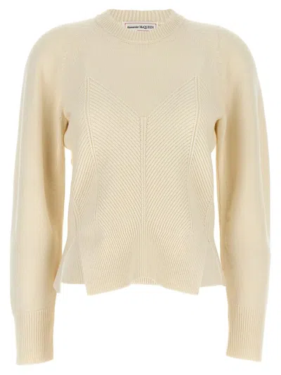 ALEXANDER MCQUEEN ALEXANDER MCQUEEN 'CHEVRON CORSET' SWEATER