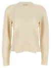 Alexander Mcqueen Mcqueen Women 'chevron Corset' Sweater In White