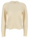 Alexander Mcqueen Mcqueen Women 'chevron Corset' Sweater In White