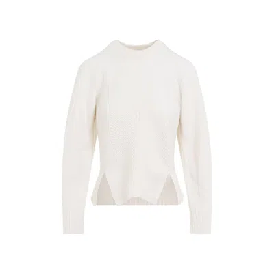Alexander Mcqueen Chevron Pullover In White