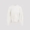 Alexander Mcqueen Chevron Corset Pullover Clothing In Ivory