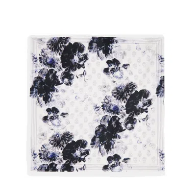 ALEXANDER MCQUEEN ALEXANDER MCQUEEN CHIAROSCURO BIKER SCARF - TWILL - GREY