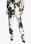 Alexander Mcqueen High-waisted Cigarette Trousers In White