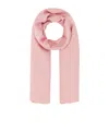Alexander Mcqueen Pink Silk Foulard In Pink