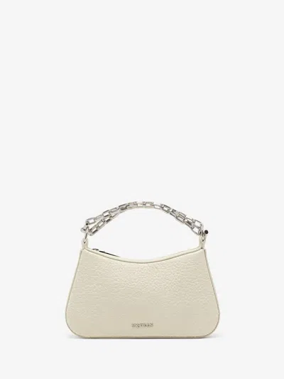 Alexander Mcqueen Elegant T-bar Mini Pouch Handbag In Neutral