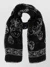 Alexander Mcqueen Foulard Style Skull Scarf 120 Cm X 104 Cm In Multi
