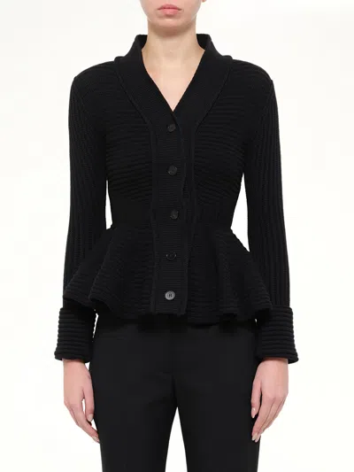 Alexander Mcqueen - Chunky Cardigan In Black
