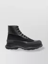 Alexander Mcqueen Chunky High-top Lace-up Boots With Emblematic Tongue