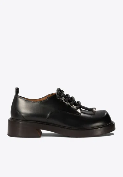 Alexander Mcqueen Chunky Lace-up Derby Shoes In Black