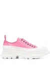 Alexander Mcqueen Chunky Platform Lace-up Sneakers In Rosa