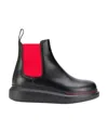 Alexander Mcqueen Chelsea-boots Mit Gummisohle In Black