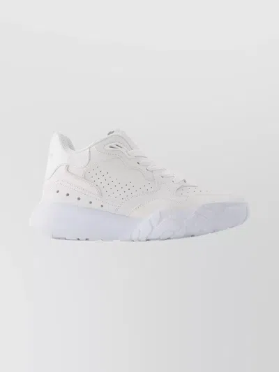 ALEXANDER MCQUEEN CHUNKY SOLE SPORTY SNEAKERS IN LEATHER