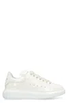 ALEXANDER MCQUEEN CHUNKY SOLE WHITE LEATHER SNEAKERS FOR WOMEN