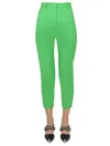 Alexander Mcqueen Straight Leg Pants In Green
