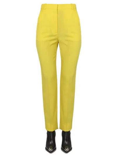 Alexander Mcqueen Cigarette Pants In Yellow