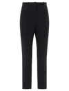 Alexander Mcqueen Crepe Pants With Straight Legs In Multi