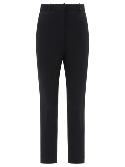 Alexander Mcqueen Cigarette Trousers In Black