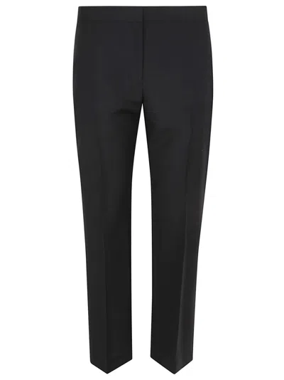 Alexander Mcqueen Cigarette Trousers In Luxurious Wool Blend In Black