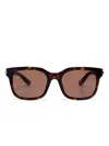 Alexander Mcqueen City T-bar Rectangular Sunglasses