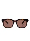 Alexander Mcqueen City T-bar Rectangular Sunglasses