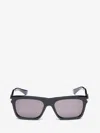 Alexander Mcqueen Rectangular Frame Sunglasses In Black/smoke